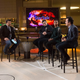 Neil DeGrasse Tyson, Eugene Mirman, Alondra Nelson, and Clive Thompson on the set of StarTalk (in an episode not provided for review) (Photo: Scott Gries/National Geographic Channels)